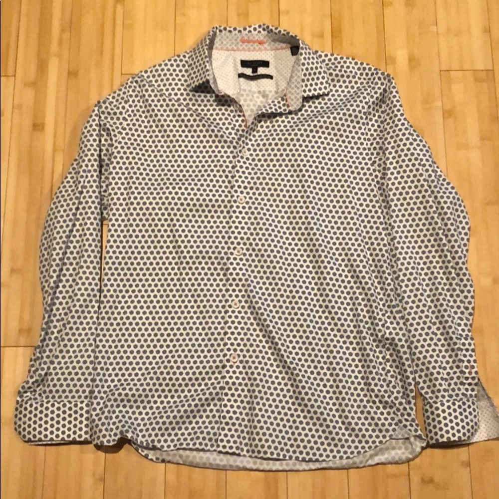 Ted Baker London Button Down Long Sleeve Short
